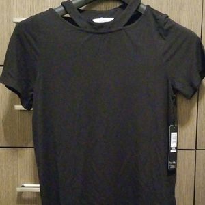 Brand New trendy black Nicole Miller top